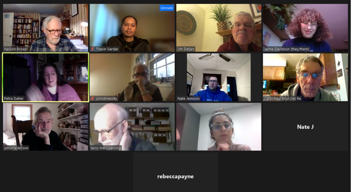 PEC Monthly Meeting - another Zoom meeting in the books